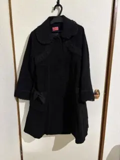 小公女コート 黒×黒 BABY新作情報】別珍小公女コート¥66,000 エンジ 紺 黒 の3色展開🩷