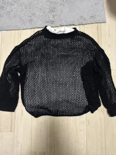メッシュニット 長袖