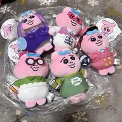 しまむらおぱんちゅうさぎぬいぐるみチャーム5点コンプリートセット