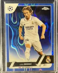 BLUE LUKA MODRIC TOPPS CHROME