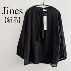 【新品】　ジネス　Jines リボンタイ付き　シアーブラウス　オケージョン　9号