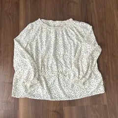 grove ドット柄長袖ブラウスM