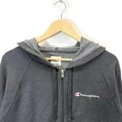 Champion ジップアップパーカー チャンピオン グレー XL
