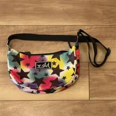 x-girl カラフル星柄ショルダーバッグ