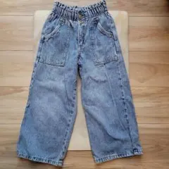 ZARA KIDS デニムワイドパンツ ウエストゴム116cm