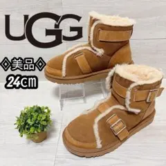 ⭐希少・美品⭐UGG アグ ムートン Dune ミニ バックル チェスナット