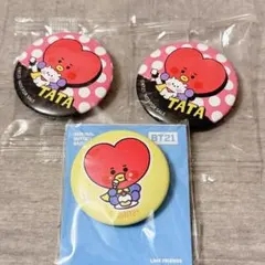 BT21 TATA ミニ缶バッジ 3個セット