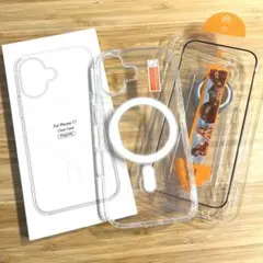 iPhone17 ケース アイホン17透明美しいワイヤレス充電　保護フィルム新品