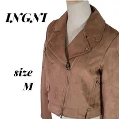 【未使用】INGNI イング レディース ライダースジャケット M スエード