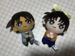 名探偵コナン 服部平次 和葉 ぬいぐるみキーホルダー 2点セット
