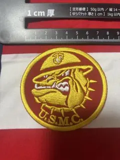 U.S.M.C. 刺繍パッチ　ワッペン　美品