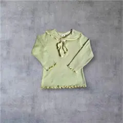 ＆mignon くすみグリーン　ブラウス