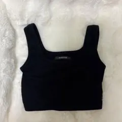 SHAGGIE レディース リブタンクトップ ブラックのサムネイル
