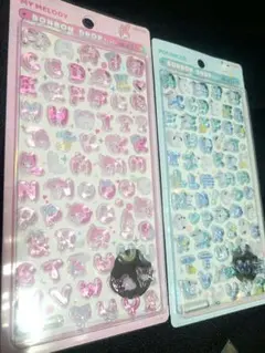新作ボンボンドロップシールもじサンリオ！文字2種セット日本国内正規品