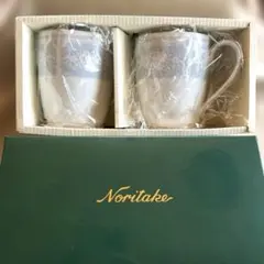 新品未使用 Noritake ノリタケ マグカップ レースウッドゴールド ペア