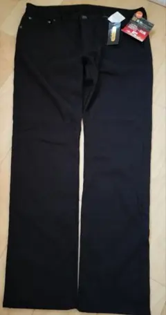 パンツ ズボン　黒　ブラック　防風　防寒　裏地　裏起毛　冬　91cm　36インチ