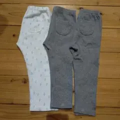 ユニクロ　90cm ポケット付きレギンス　長ズボン 3点セット