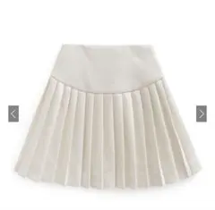 GRL インパン裏地付きプリーツ切り替えミニスカート ai145