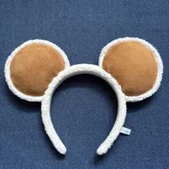 東京ディズニーリゾート ミッキー　カチューシャ ボア ブラウン