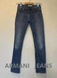 ARMANI JEANS アルマーニ　スキニーデニム23 ロゴ インディゴ 細身のサムネイル
