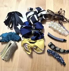 バレッタ　１１個　ヘアアクセサリーセット