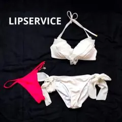LIPSERVICEレディース セパレート水着 ビキニ ホワイト/ピンクのサムネイル