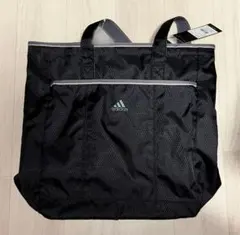 新品タグ付き adidas トートバッグ ナイロン大容量 肩掛け 黒