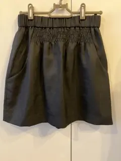 美品　黒ブラック　アナトリエ　スカート　ポケット付き　日本製