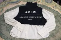 AMERI アメリ MINI KNIT DOCKING SHIRTのサムネイル