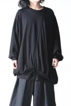 GroundY cotton jersey asymmetry q neck Tのサムネイル