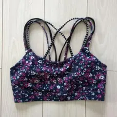GapFit スポーツブラ 花柄 ストラップ S