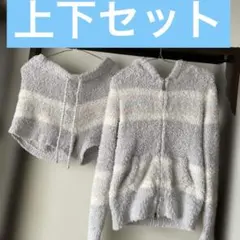 ジェラートピケ もこもこ ルームウェアセットアップ パーカー ショートパンツ