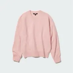 プレミアムラムクルーネックセーター