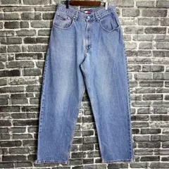 トミーヒルフィガー☆デニムパンツ 90s ゆるだぼ ストリート バギー 古着のサムネイル