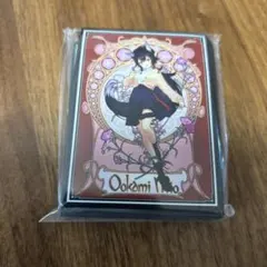 大神ミオ　ホロライブ　カードスリーブ　ミュシャ風
