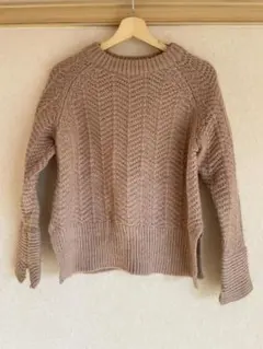 H&M アランニット　ベージュ