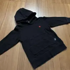 POLO フード付きトレーナー パーカー 100ブラック 男の子 綿100%