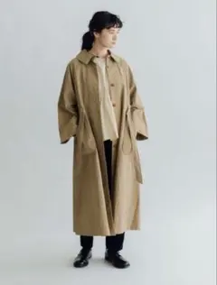 マガリ MAGALI】コットン リネン ウェザー トレンチコート ロング