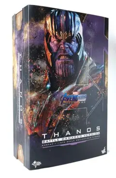 ライトアップ確認済み 美品 ホットトイズ 1/6 サノス バトルダメージ版