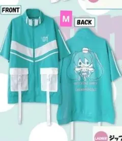 初音ミク×シナモ　半袖ジャージ【新品】レディースM　サンリオのサムネイル