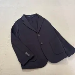 ユニクロ　ジャージージャケット　ネイビー　140㎝