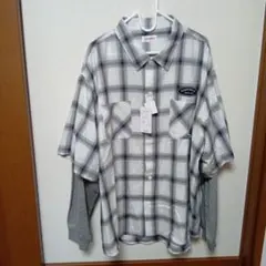 新品未使用CONVERSE チェック柄 半袖シャツ3Ｌ