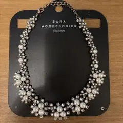 ZARA ACCESSORIES ビジュー パール ネックレスのサムネイル