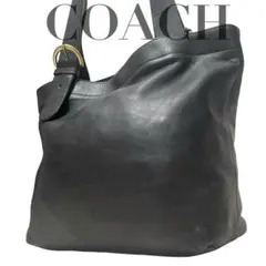 Old Coach black Leather Tote Bag 4140y2k