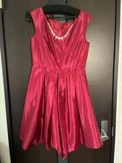 【美品】パーティドレス 赤