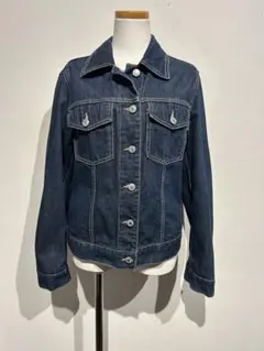 ベネトン　BENETTON ダークブルー デニムジャケット レディースXS
