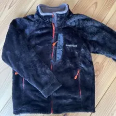 モンベル クリマエア ライニングジャケット フリース 130 ブラック