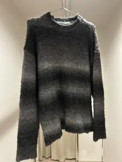 EMMA CLOTHES ウール混ブークレーンオーバーサイズクルーネックのサムネイル