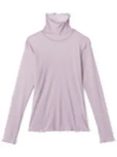 タートルネックメロウシアートップス　ラベンダー　[dk867]