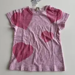 新品未使用タグ付き　エフオーキッズ　ハート柄Tシャツのサムネイル